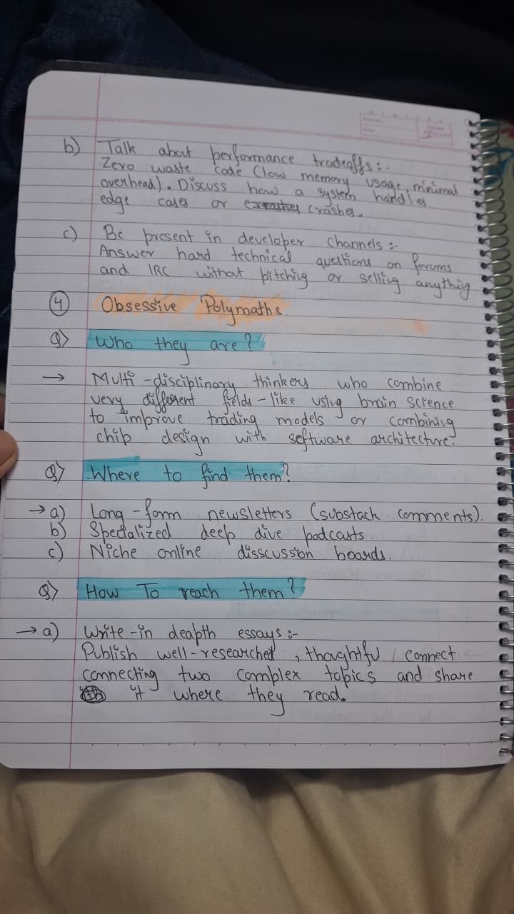 Note 4 - Obsessive Polymaths